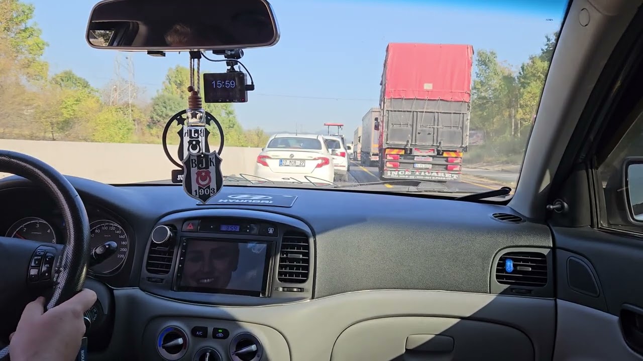 Bolu Dağında Trafiğe Yakaladık... Accent Era 1.5 Crdi Yol Vlog