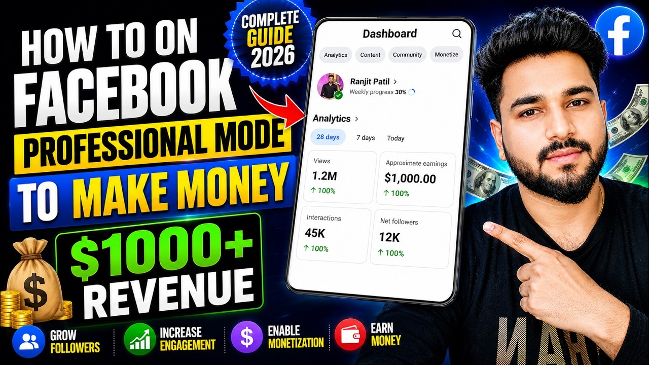 How To Turn On Facebook Professional Mode To Make Money (2026 Full Guide)