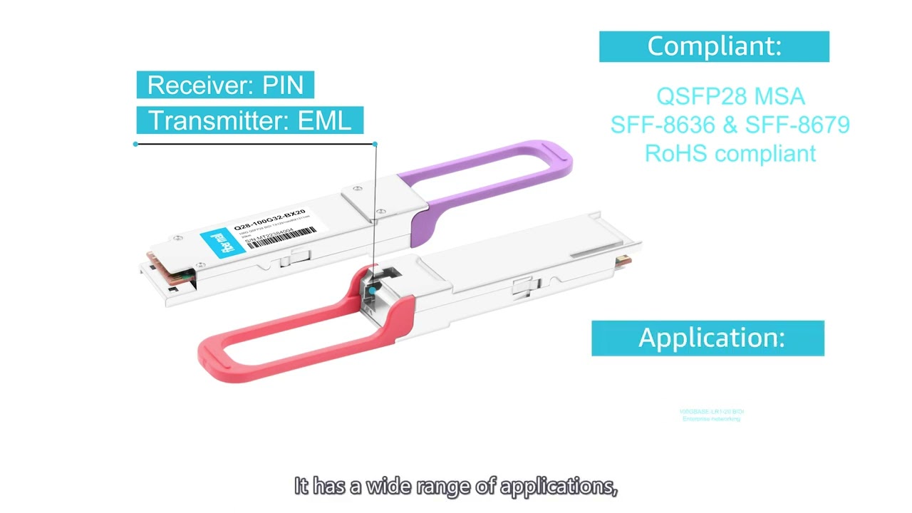 How to Use 100G Single Lambda BIDI QSFP28 to Transmit 20km with Single-Core Fiber | FiberMall