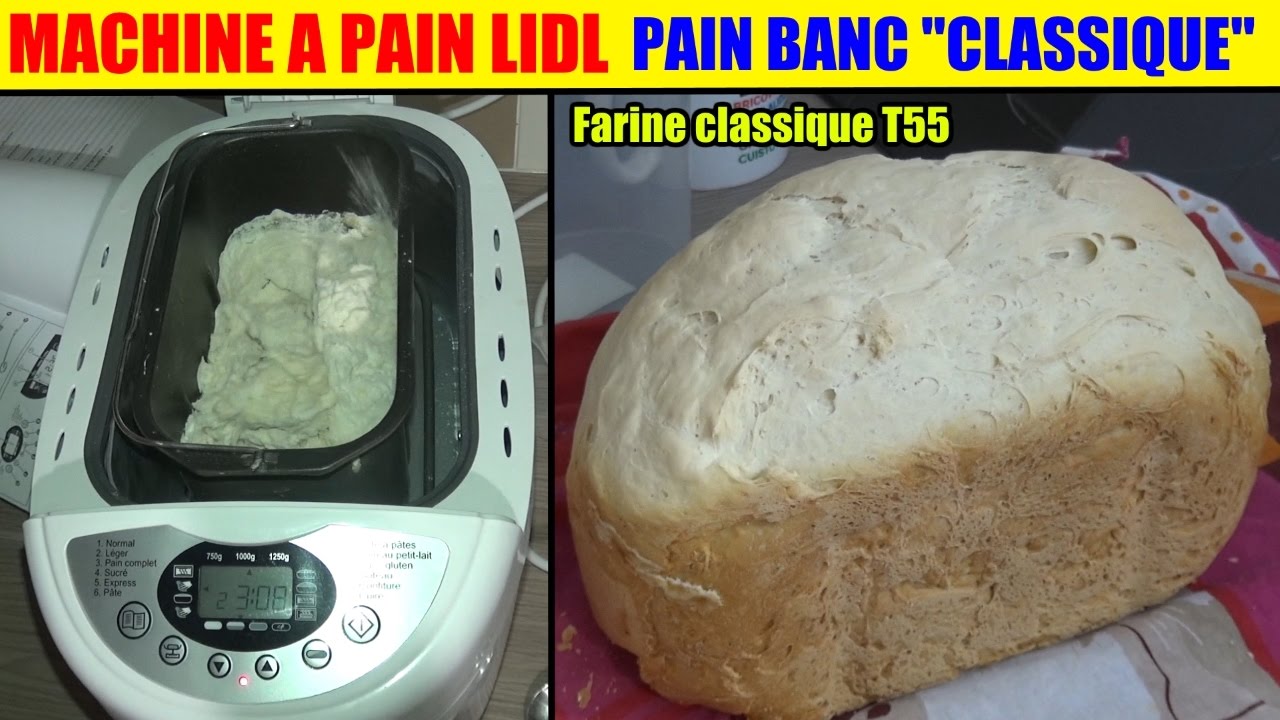 machine à pain lidl silvercrest - test pain - programme 2 léger - pain blanc classic