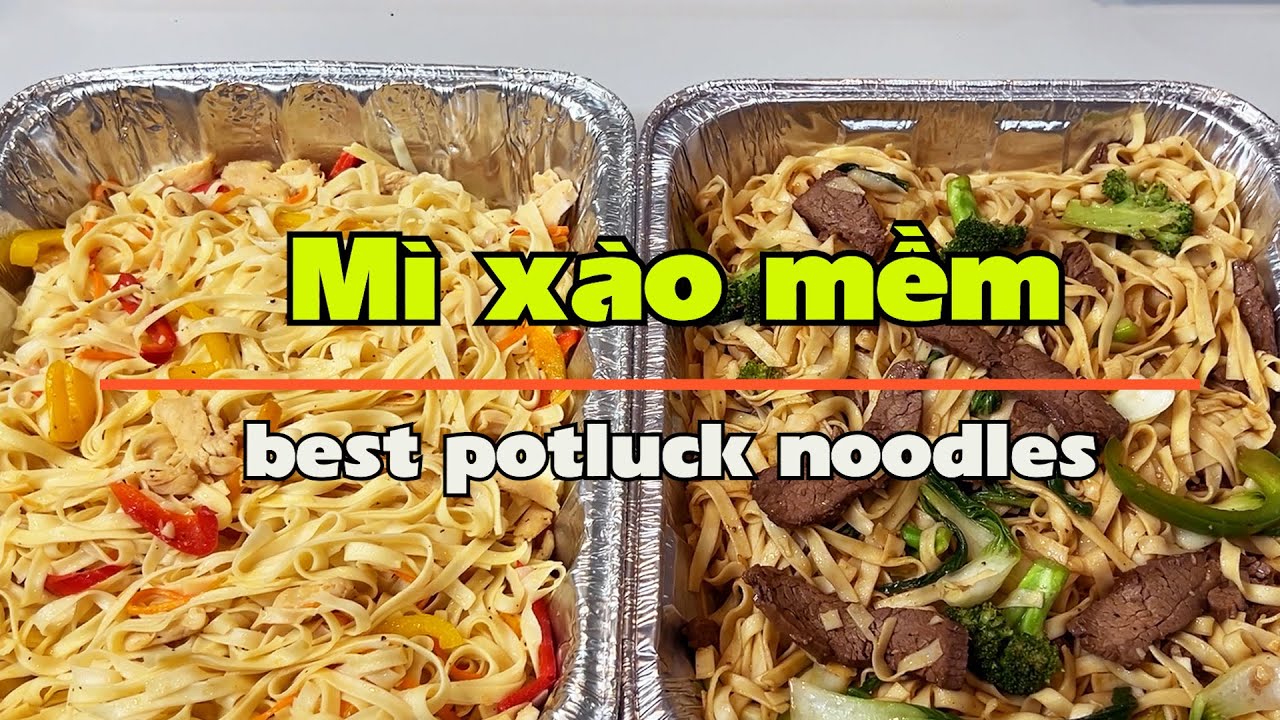 (ENG Sub) Mì xào potluck. Best noodle potluck Asian style
