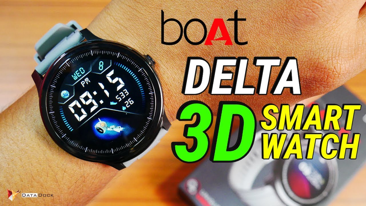 boAt Delta Smartwatch with 3D User Interface | Heart rate, SPo2, Blood Pressure Lots More