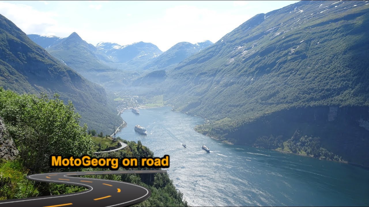 Norwegen / Geiranger - Adlerstrasse/&Oslash;rnevegen/Eagle Road - Skandinavien mit Motorrad - Teil5