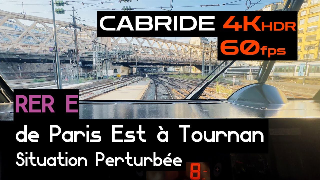 RER E • TRAIN DIRECT de PARIS EST à Émerainville • Trafic Perturbé • Mi2N Z22500