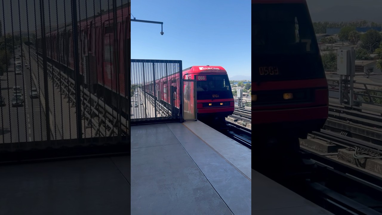 Metro De Santiago | NS-93 N2066 (publicidad Inacap) entrando a Laguna Sur