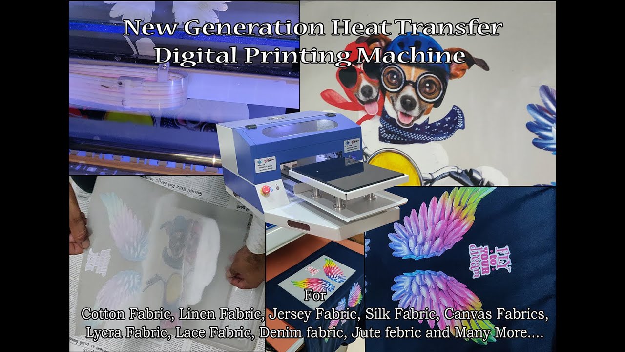 New Technology Heat Transfer PET Film Printer for All Kinds of Fabric Printing with Nocut Printing