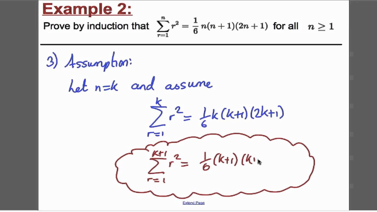 Proof by induction - Sums (1) FP1 Edexcel A-Level Maths