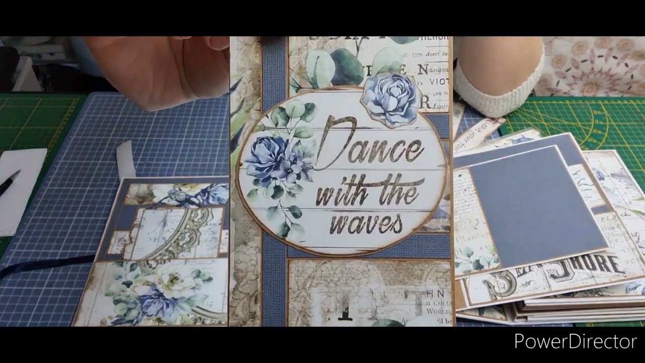 Présentation Finale Album Folio Sea Dream de chez stamperia