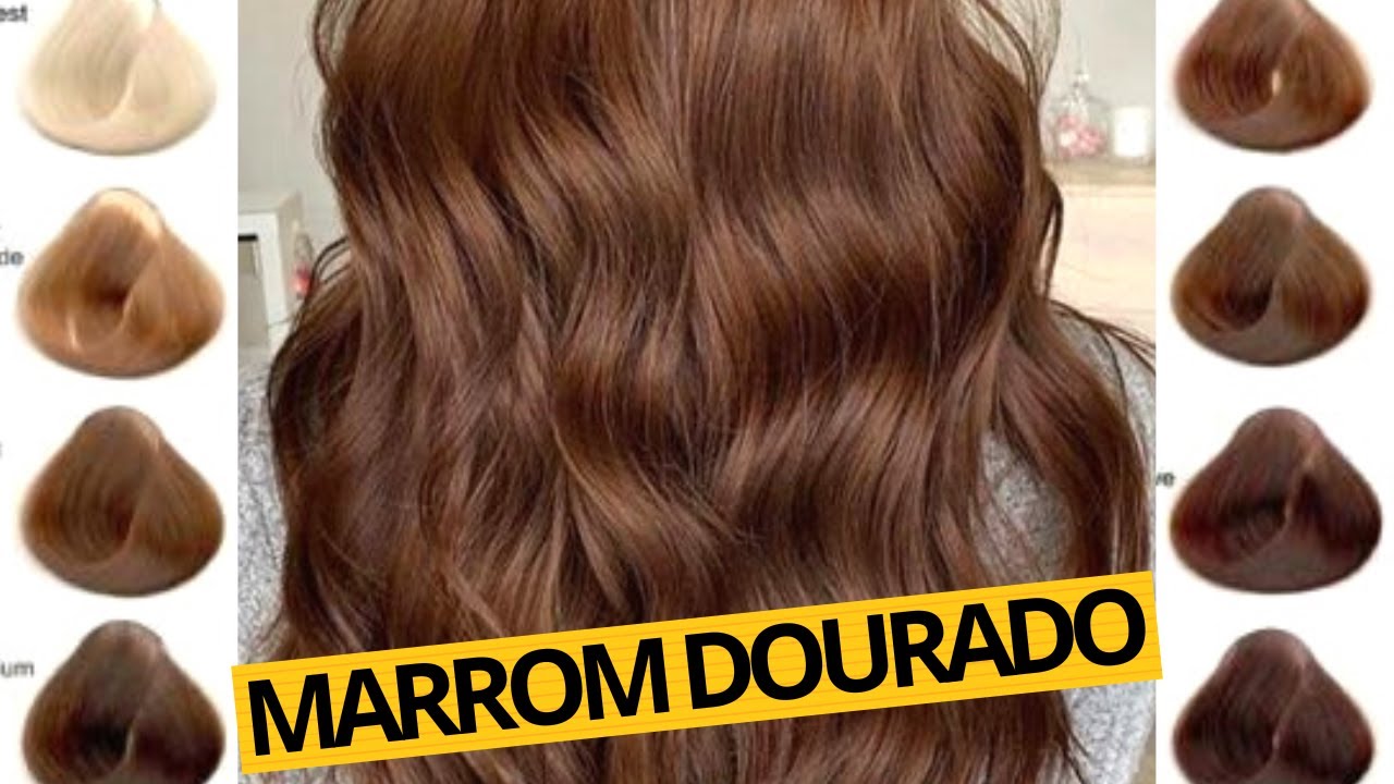 DESCUBRA A MISTURA DA COR DE CABELO MARROM DOURADO + COBRIR BRANCO! #HairTutorial