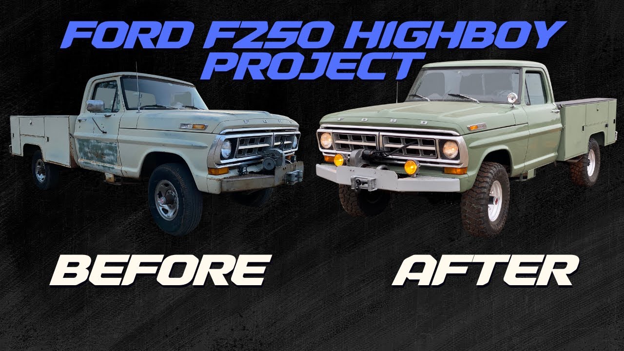 U.S. Forest Service Ford F250 Highboy Restoration Process and First Drive