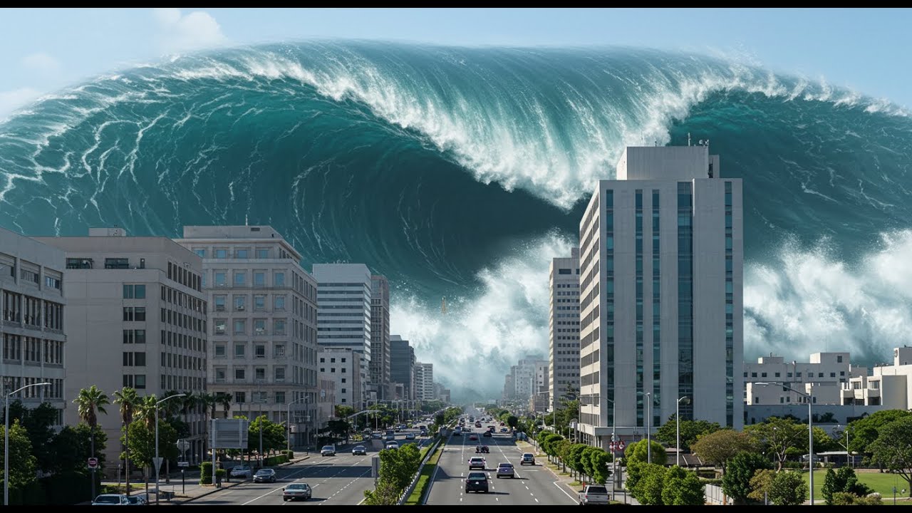 Mega Tsunami Unleashes Unstoppable Destruction 🌊🔥 | AI Disaster Simulation