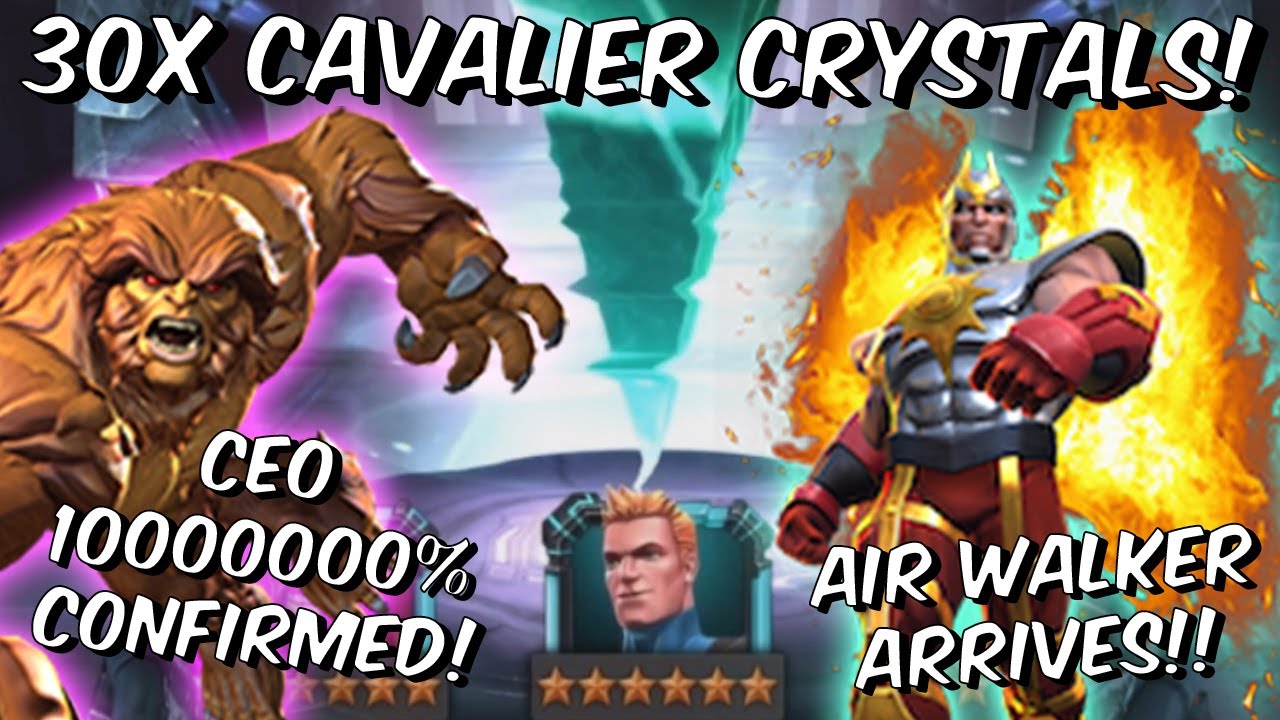 30x 6 Star Air Walker & Sasquatch Cavalier Crystal Opening - CEO!!! - Marvel Contest of Champions