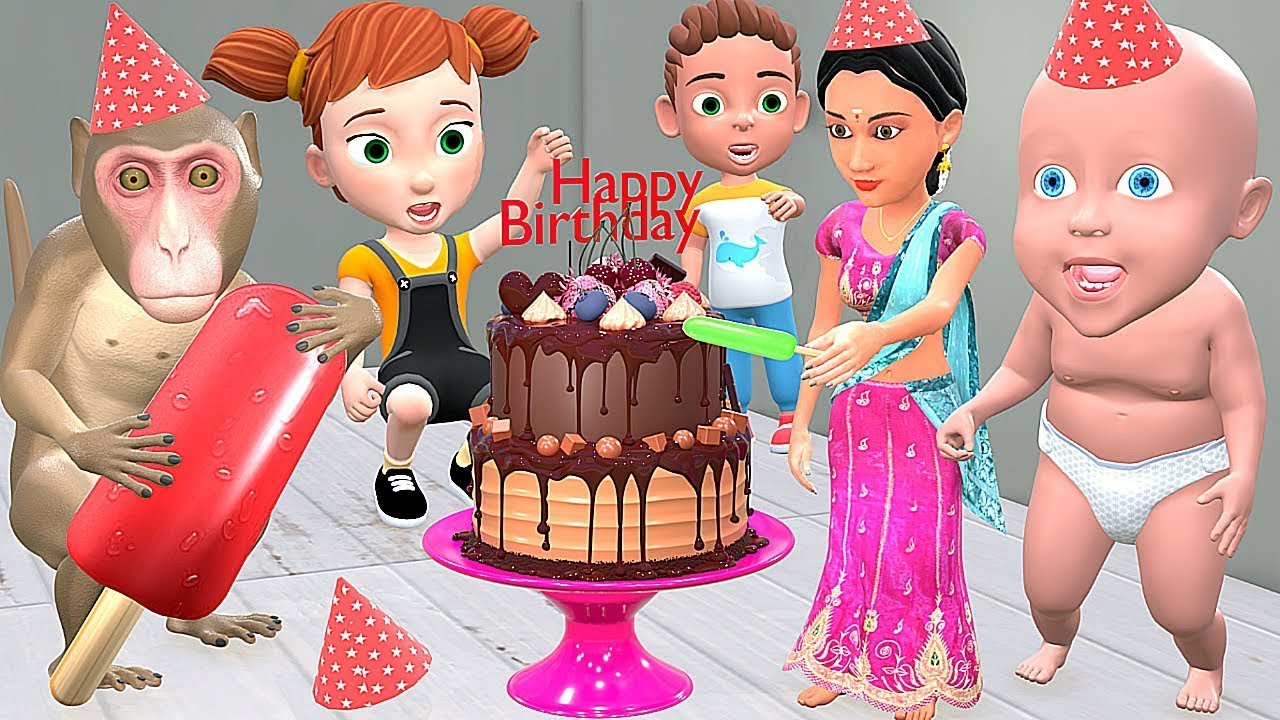 ममी का Birthday | आइसक्रीम केक | Monkey Ke Bache | Chintu | pagal beta |comedy video | cs bishtvines