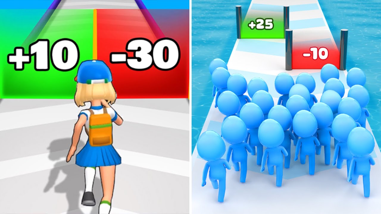 Monster Squad Rush Vs Count Master 3D🔴✔️🔴Good Looking Max Mobile Gameplay