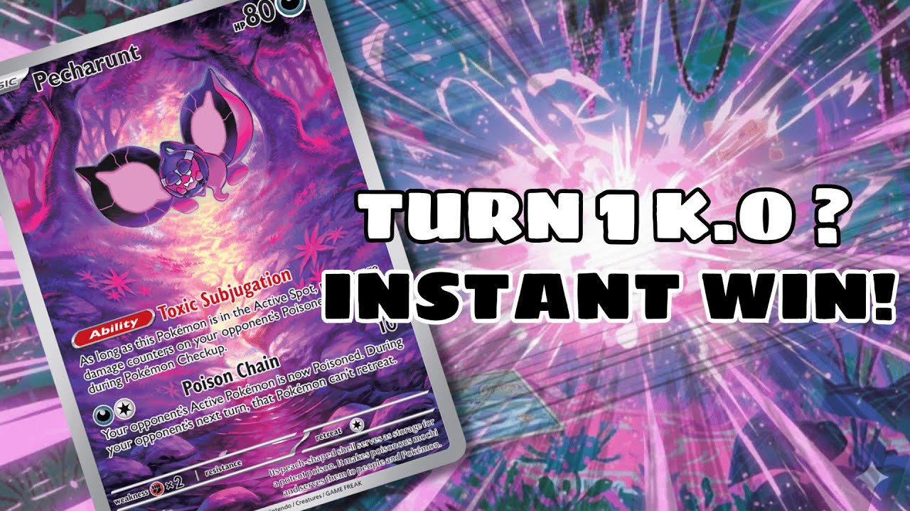 Thắng Ngay Từ Turn 1 Cùng Turbo Roaring Moon Pecharunt |  PokeChadTCG