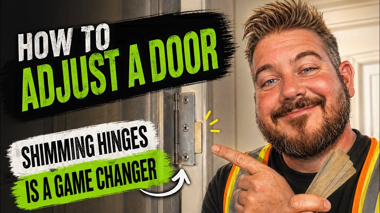 How to Adjust a Commercial Door by Shimming the Hinges.