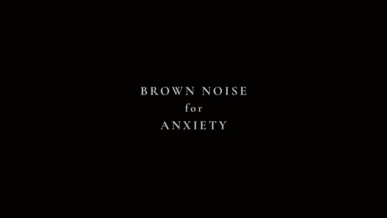 PURE BROWN NOISE for Anxiety (2 HOURS) Black Screen | Stress Relief | No Music