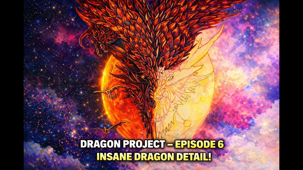 Dragon Project – Episode 6 | Speed Drawing Right Side of Neck & Face 4 K