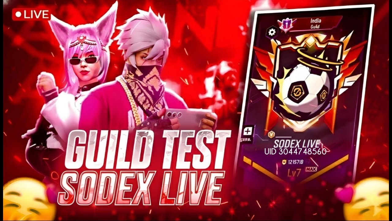 🔴{ Live } Guild Test & Guild VS Guild Scrims !  #freefire #nonstopgaming