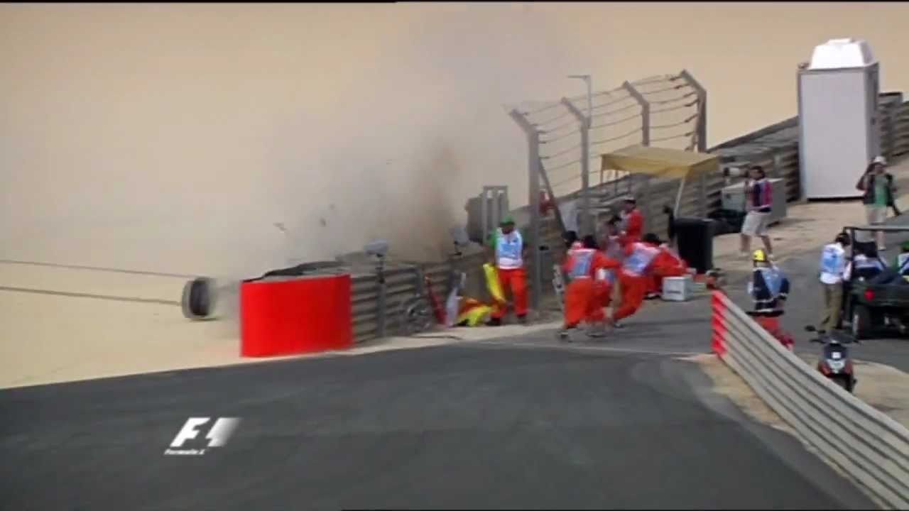 Lewis Hamilton - Bahrain - Crash 2008