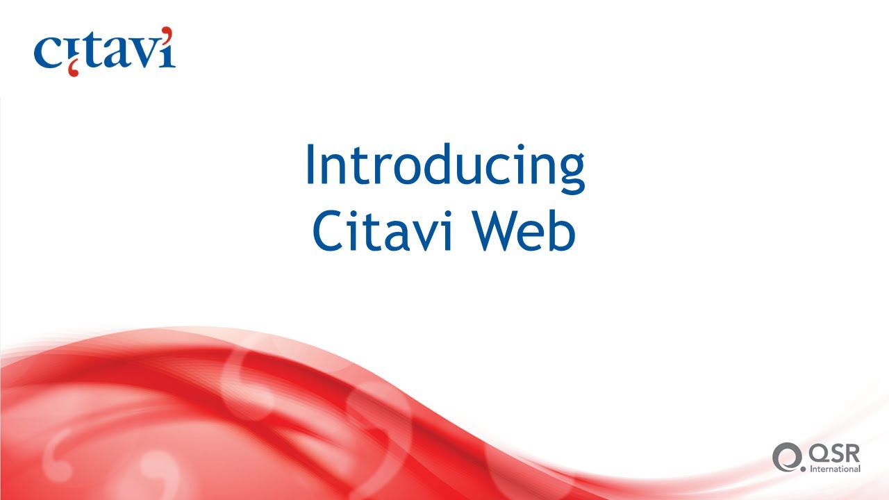 Webinar recording: Introducing Citavi Web