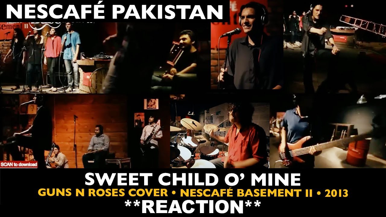 Musicians REACT to Nescafé Pakistan: Sweet Child O' Mine (Guns N Roses cover, 2013) Basement II