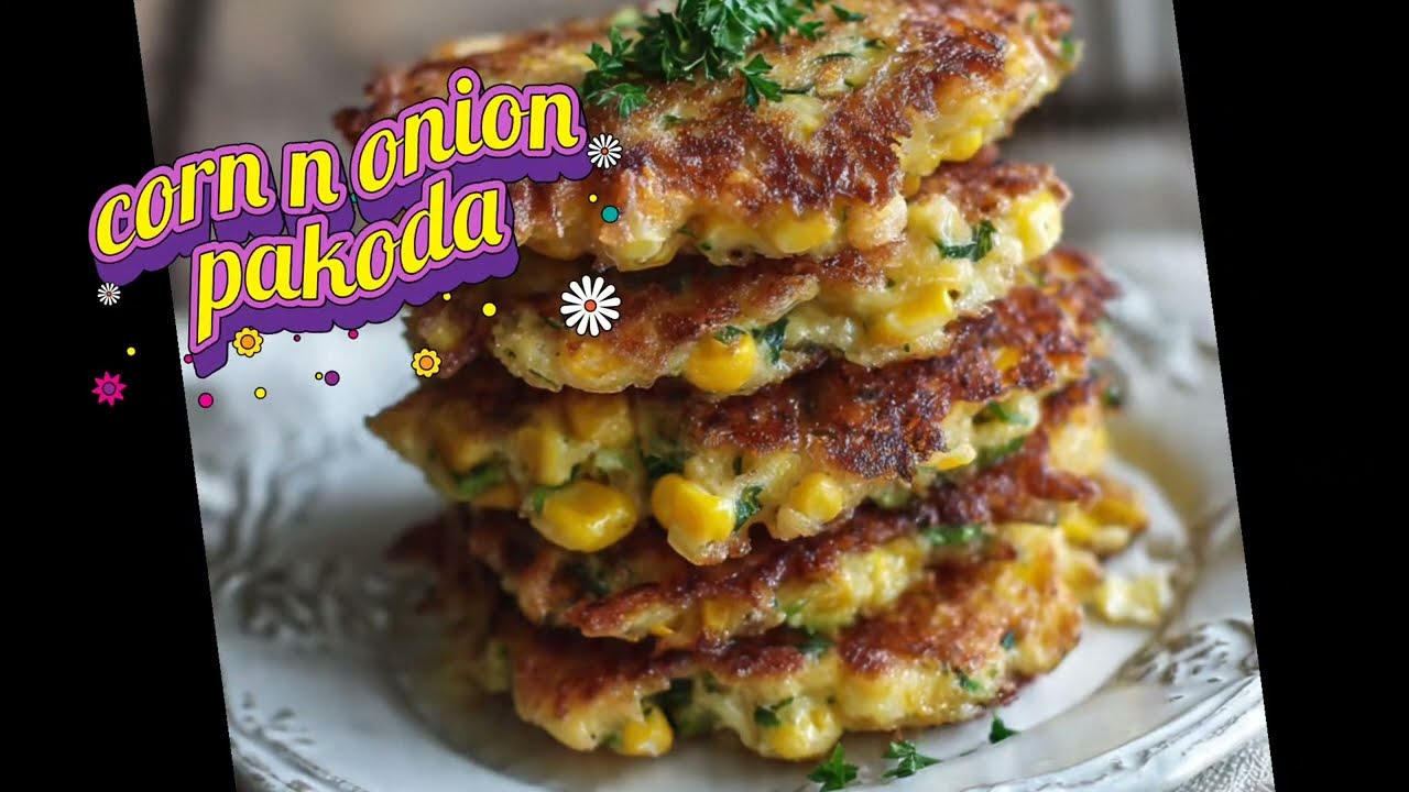 Corns and pyaz ke pakode | easy snacks recipe #food #recipe #viral #trending #cooking 