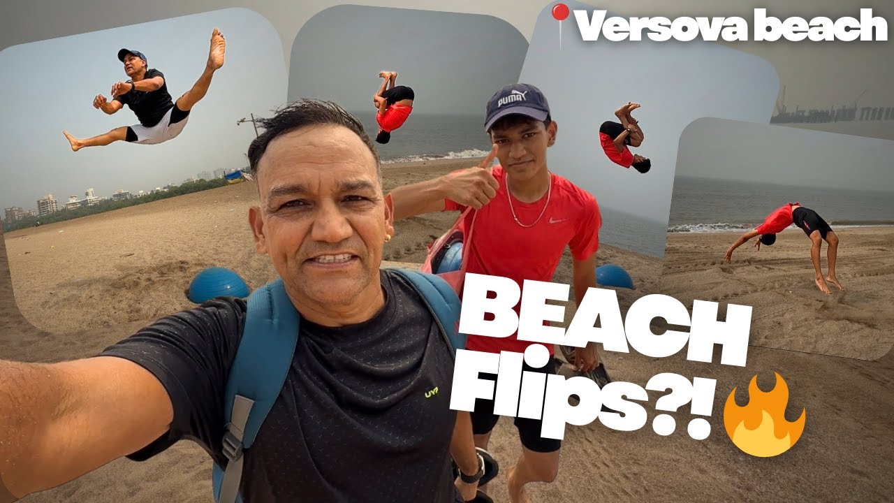Beach Flips Went CRAZY 😳🔥 | Sunday Training Vlog with @MyurFit!!