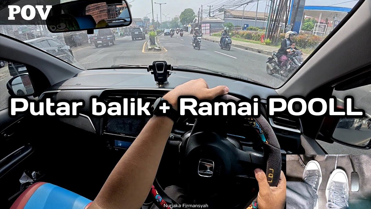 PUTAR BALIK + RAMAI ‼️ Tutorial Patokan Mobil Saat Putar Balik U Turn #tutorialmobilmanual