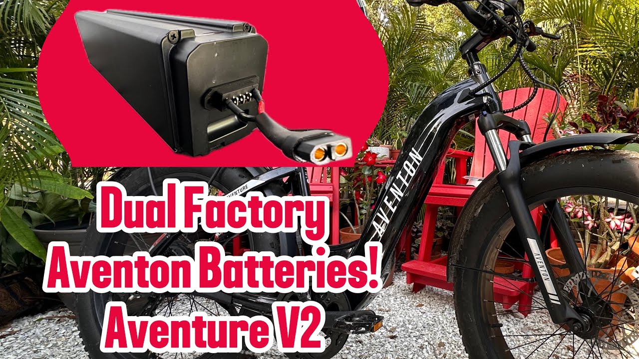 Aventon | Aventure V2 | Двойные заводские аккумуляторы Aventon, установка двух аккумуляторов с по...