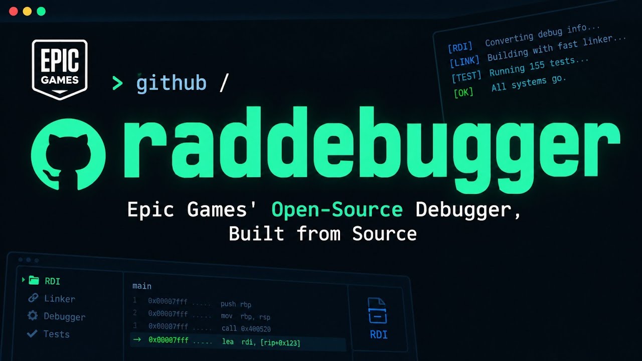 RAD Debugger: отладчик с открытым исходным кодом от Epic Games, сборка из исходников
