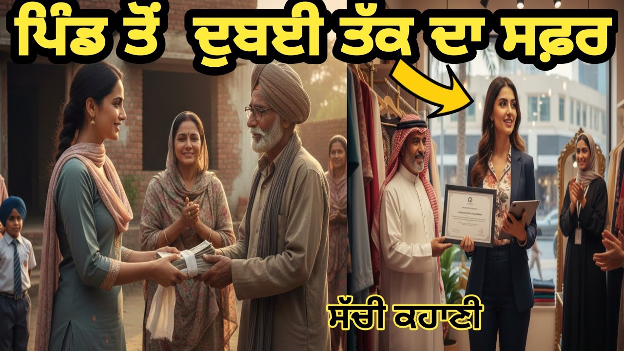 ਪਿੰਡ ਤੋਂ  ਦੁਬਈ ਤੱਕ ਦਾ ਸਫਰ | pind to Dubai Tak da Safar #punjabiabaatan #punjabibata
