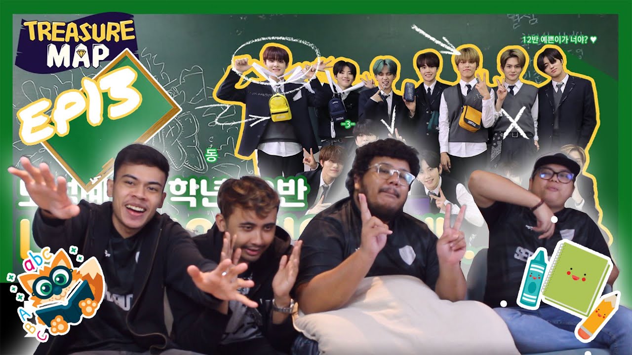 💎[TREASURE MAP] ✏️ EP.13 SEASON 1 ✏️ Reaction Reaction | Serabut React 💎