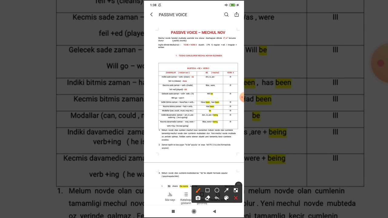 NOTE - PASSİVE VOİCE l