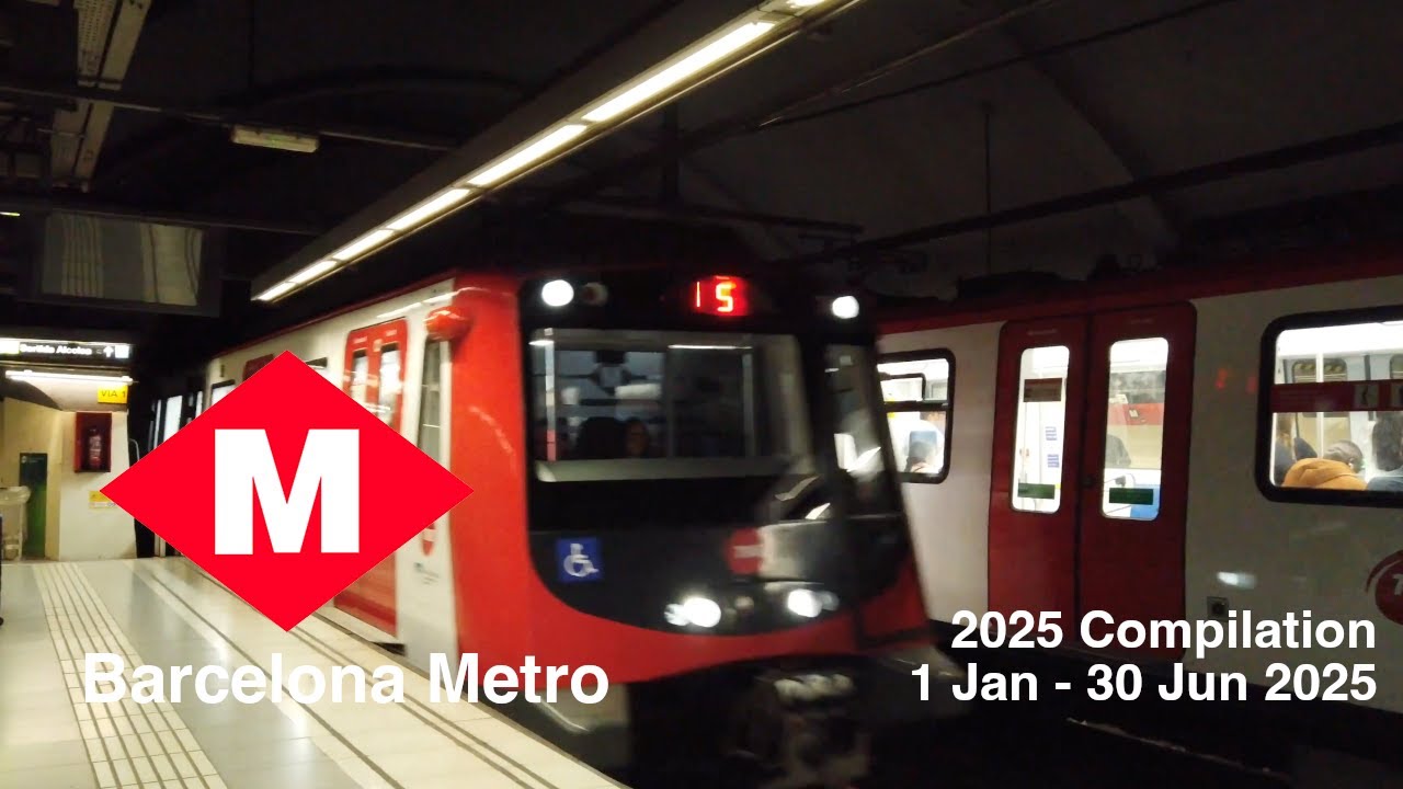 Barcelona Metro & Rodalies | 2025 1H Compilation | 32 min | 4K