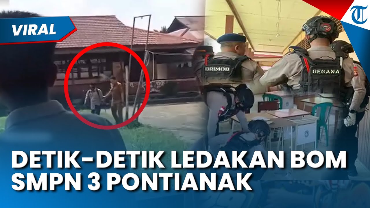 DETIK DETIK LEDAKAN BOM Rakitan di SMPN 3 Sungai Raya Pontianak, Pelaku Teror Ditangkap Polisi