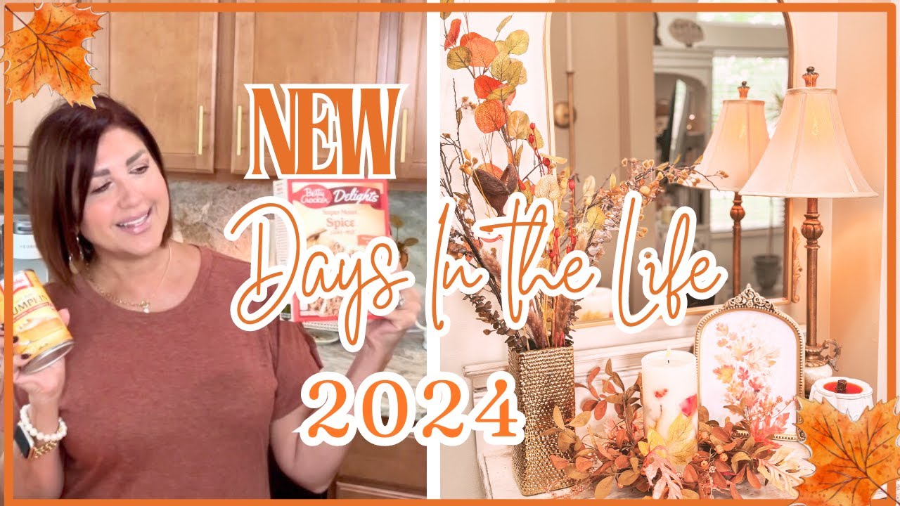 🍁NEW Days In The Life | Fall Entryway Decorate with Me | 3 INGRED Pumpkin Donuts & Caprese Gnocchi
