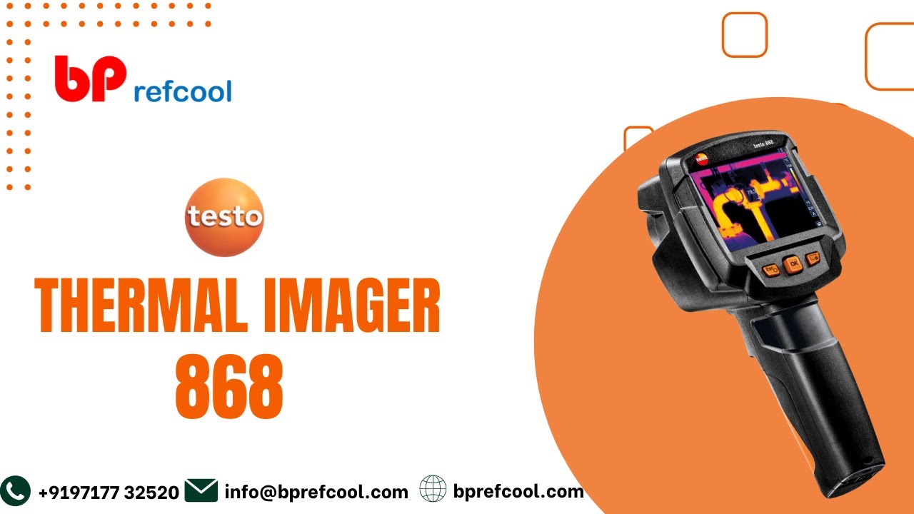 Testo 868 Thermal Imaging Camera Demo Video by B P Refcool India