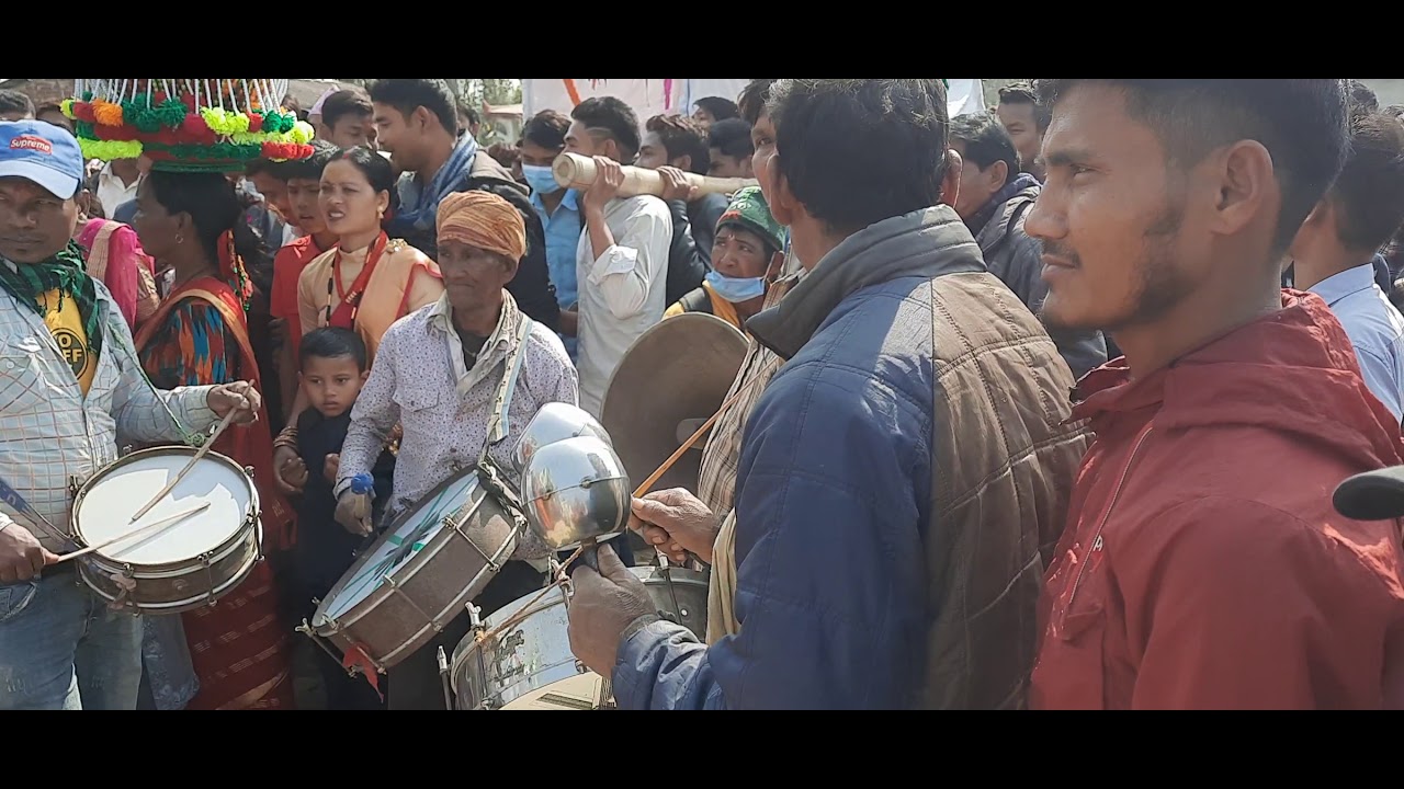 Tharu married band Baja dance nach bardiy