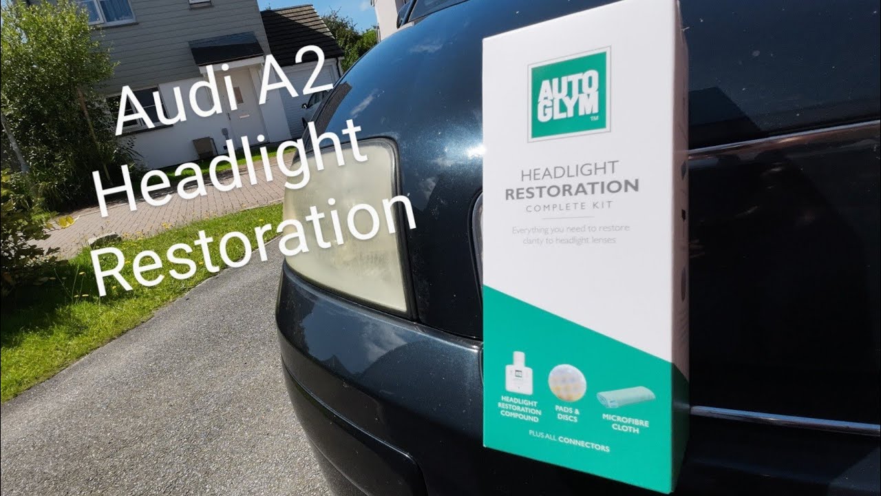 How to Restore Cloudy Headlights on an Audi A2 | Autoglym Headlight Restoration Tutorial