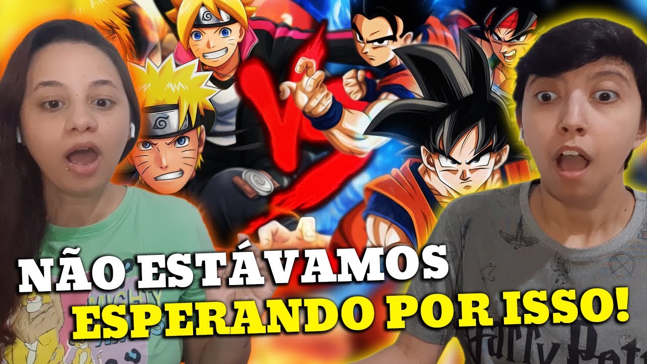 REACT GOKU, GOHAN E BARDOCK VS. NARUTO, BORUTO E MINATO | DUELO DE TITÃS | 7 MINUTOZ