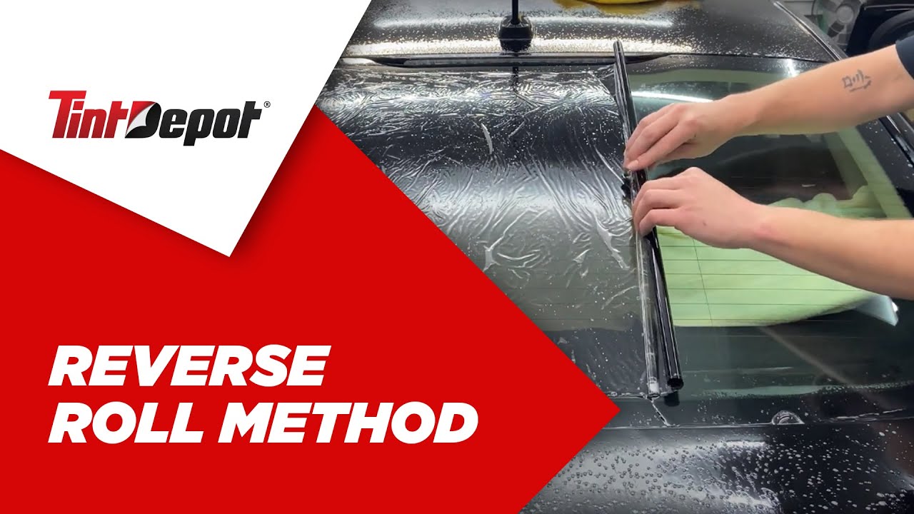 Rear Window Installation  -  Reverse Roll Method