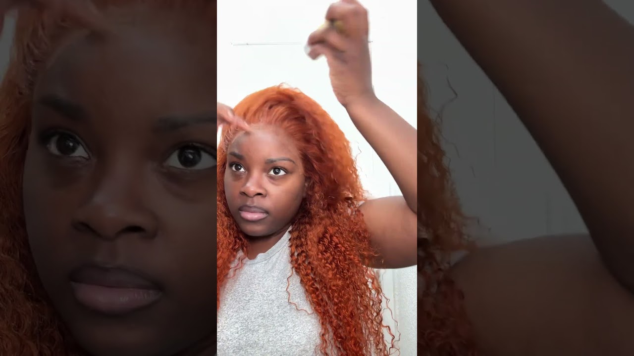 Watch me install this ginger wig from Nervoss Hair 