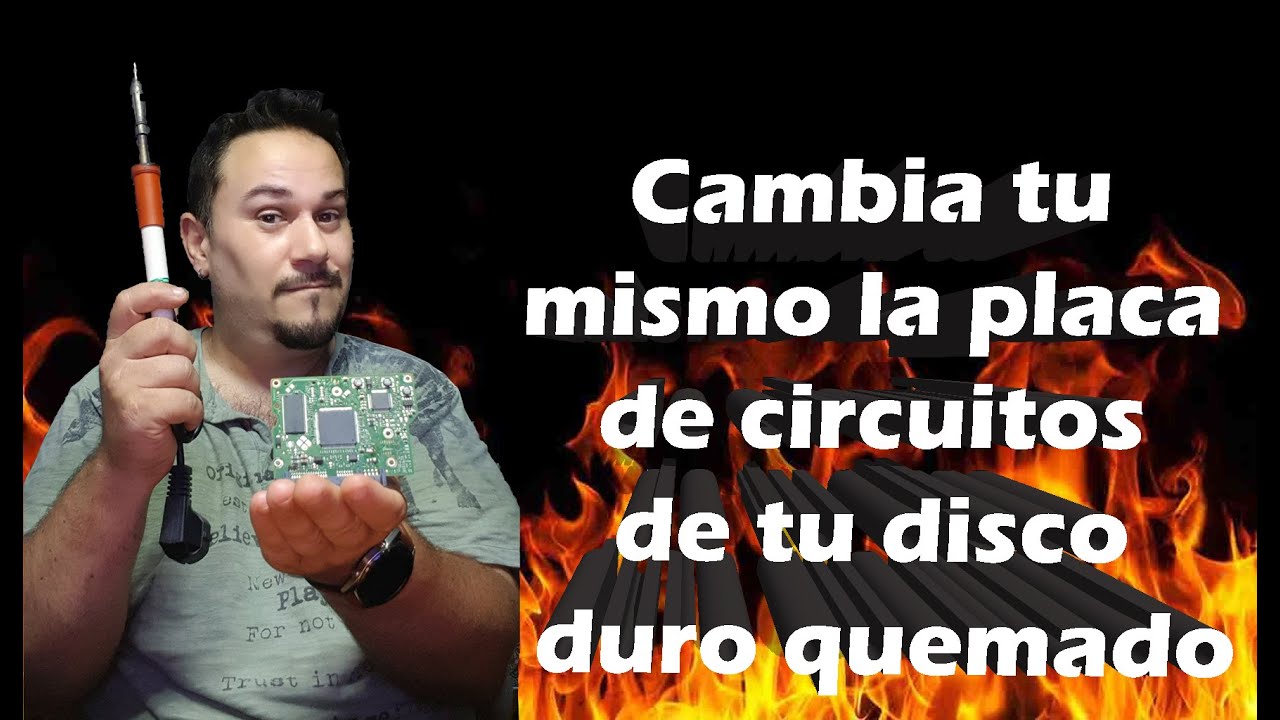 Cambiar placa de circuitos de disco duro y soldarle tu bios ic