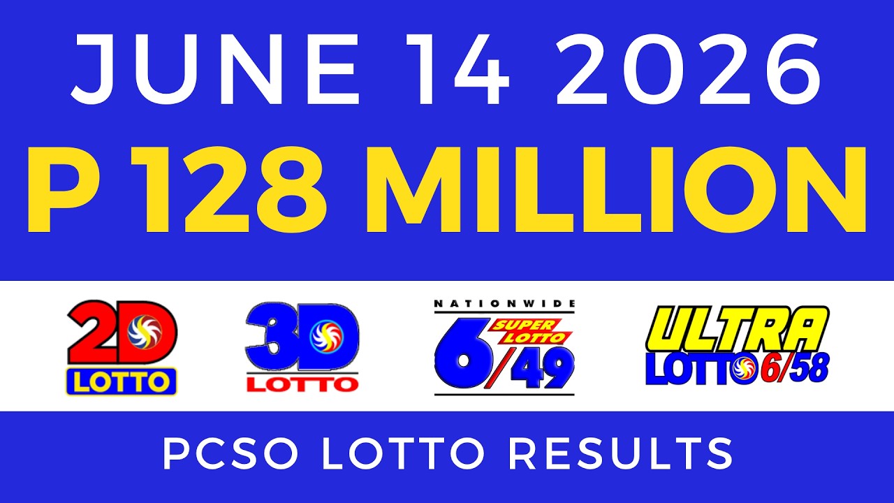 Lotto Result Today 9PM June 14 2026 PCSO