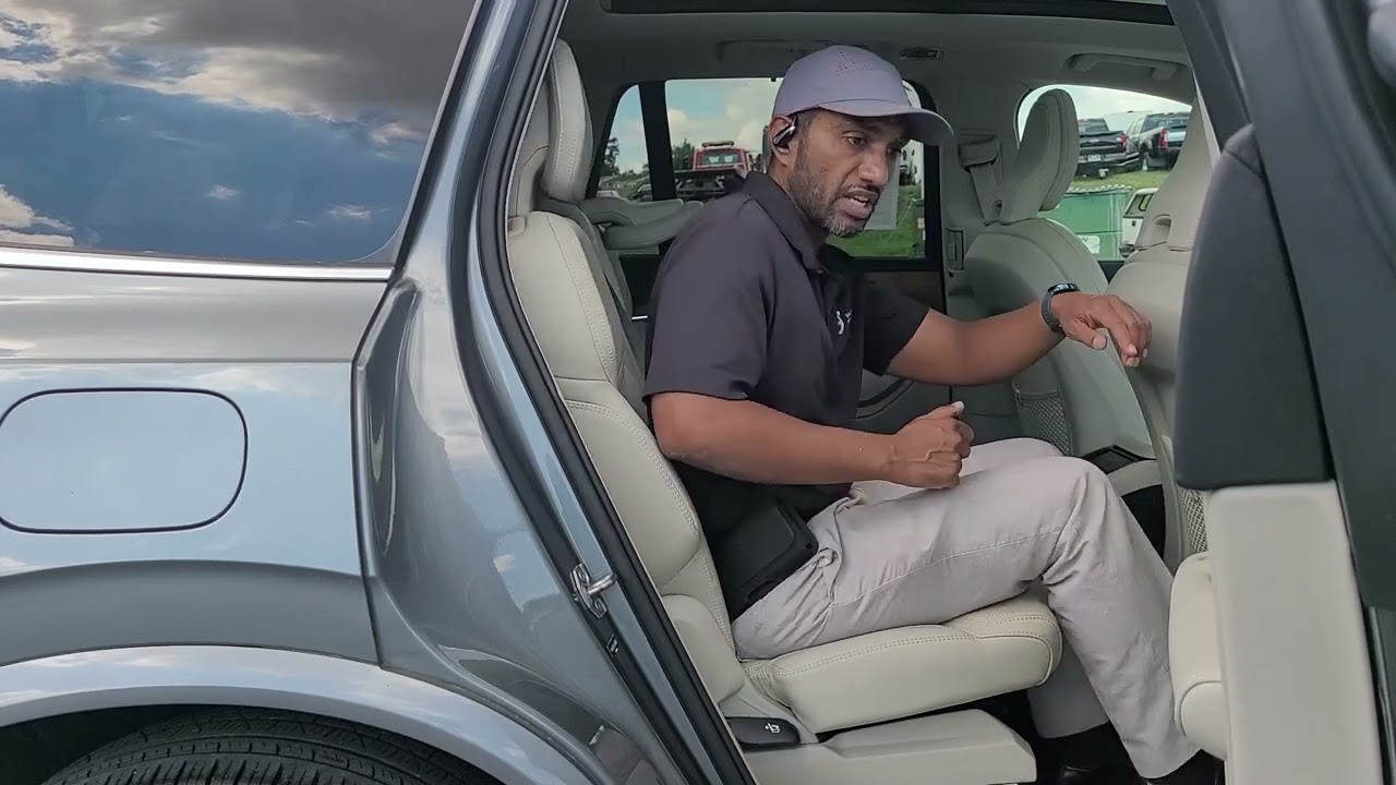Складывание сидений и доступ к третьему ряду — Volvo XC90