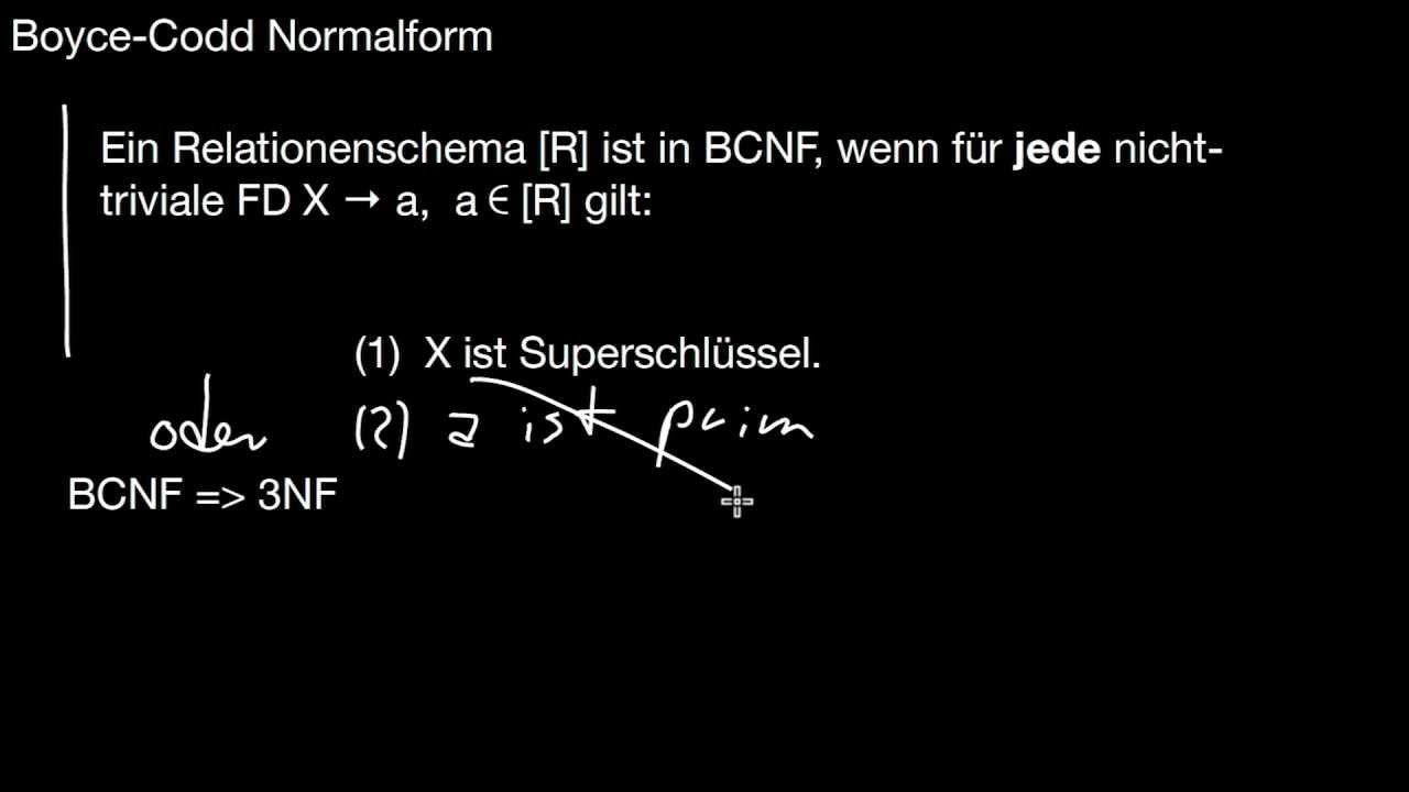 13.62 Boyce-Codd Normalform BCNF