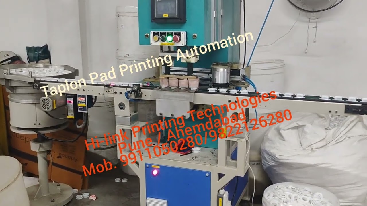Taplon pad printing automation machine Hi-link Printing Technologies Pune Mob. 9112221761