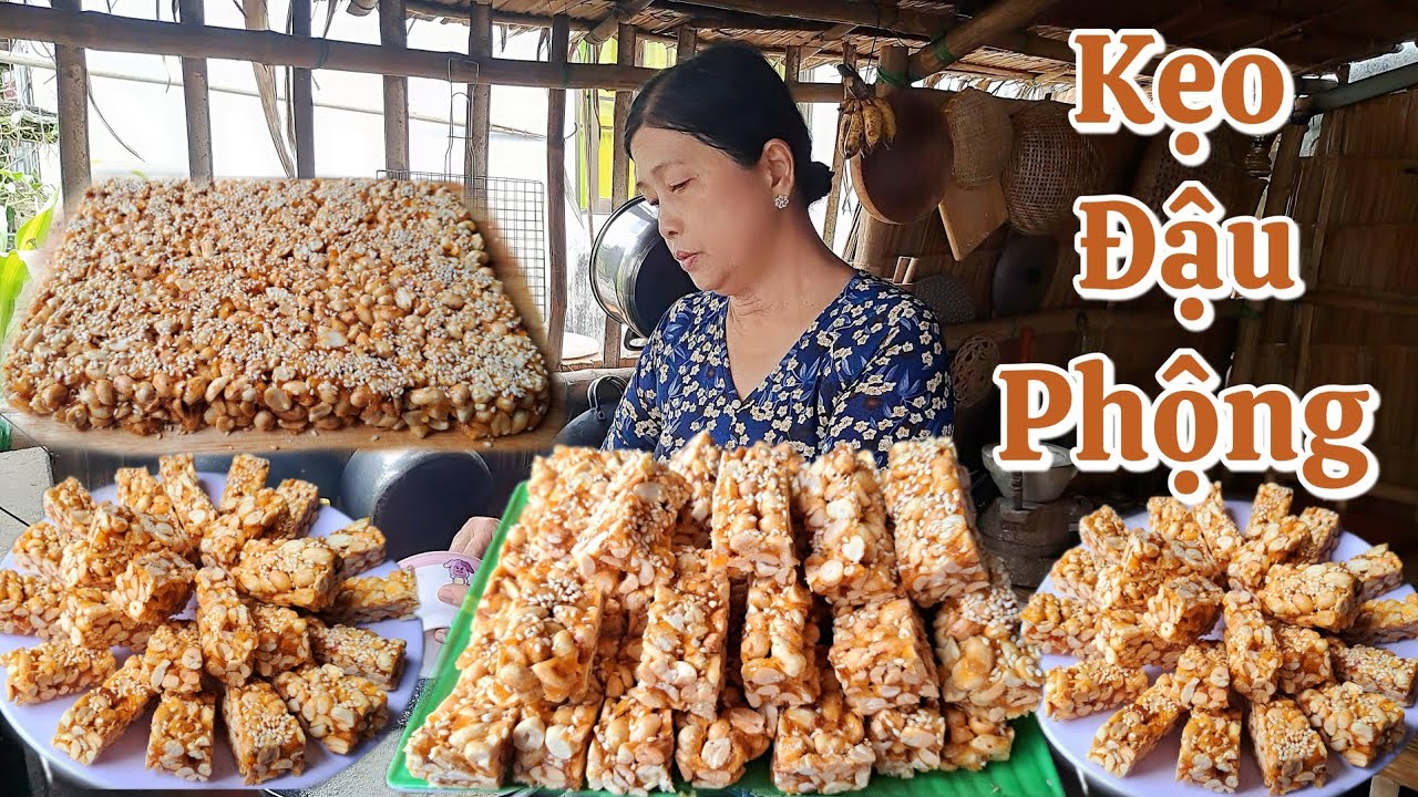 Món ngon ngày tết || Làm Kẹo Đậu Phộng giòn tan rất đơn giản