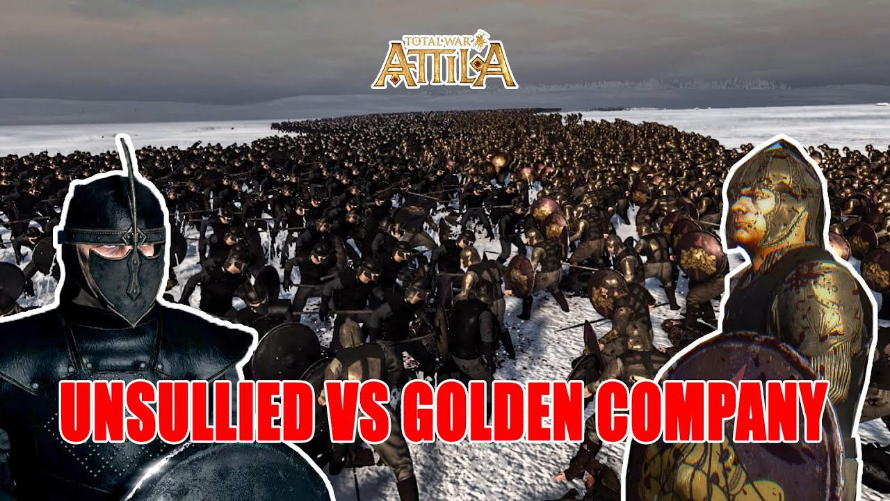 10000 Golden Company VS 10000 Unsullied  - Game Of Thrones Cinematic Battle - 20000 Unit Battle